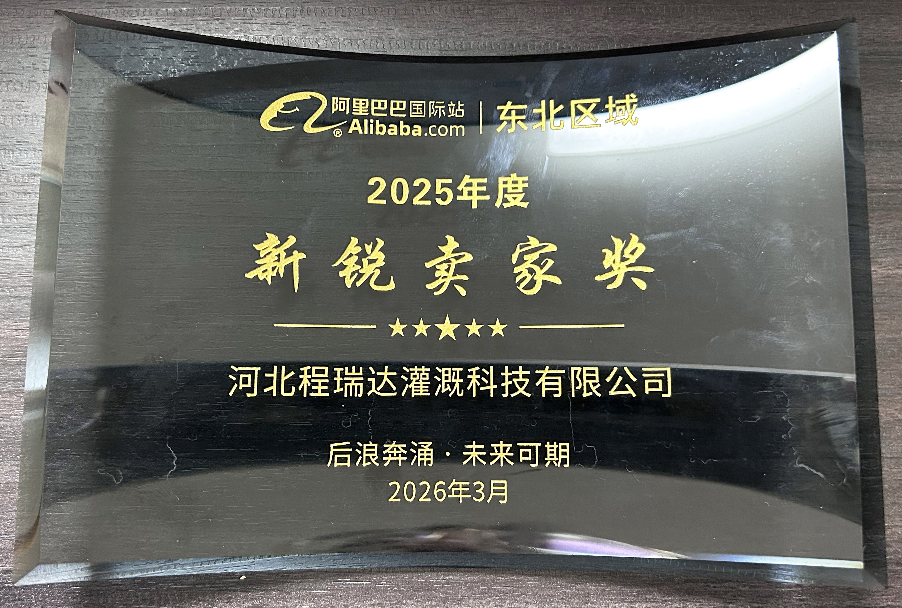 荣昌程瑞达灌溉 | 荣获阿里国际站新锐卖家奖